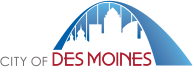 City of Des Moines city skyline logo