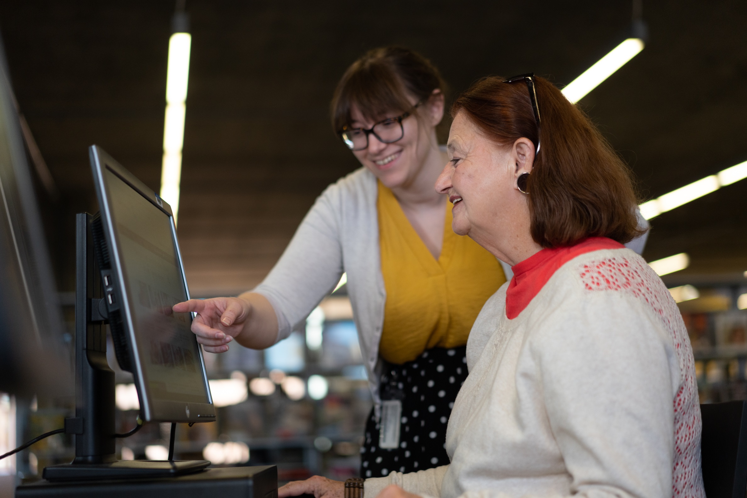 Pointing at a Computer