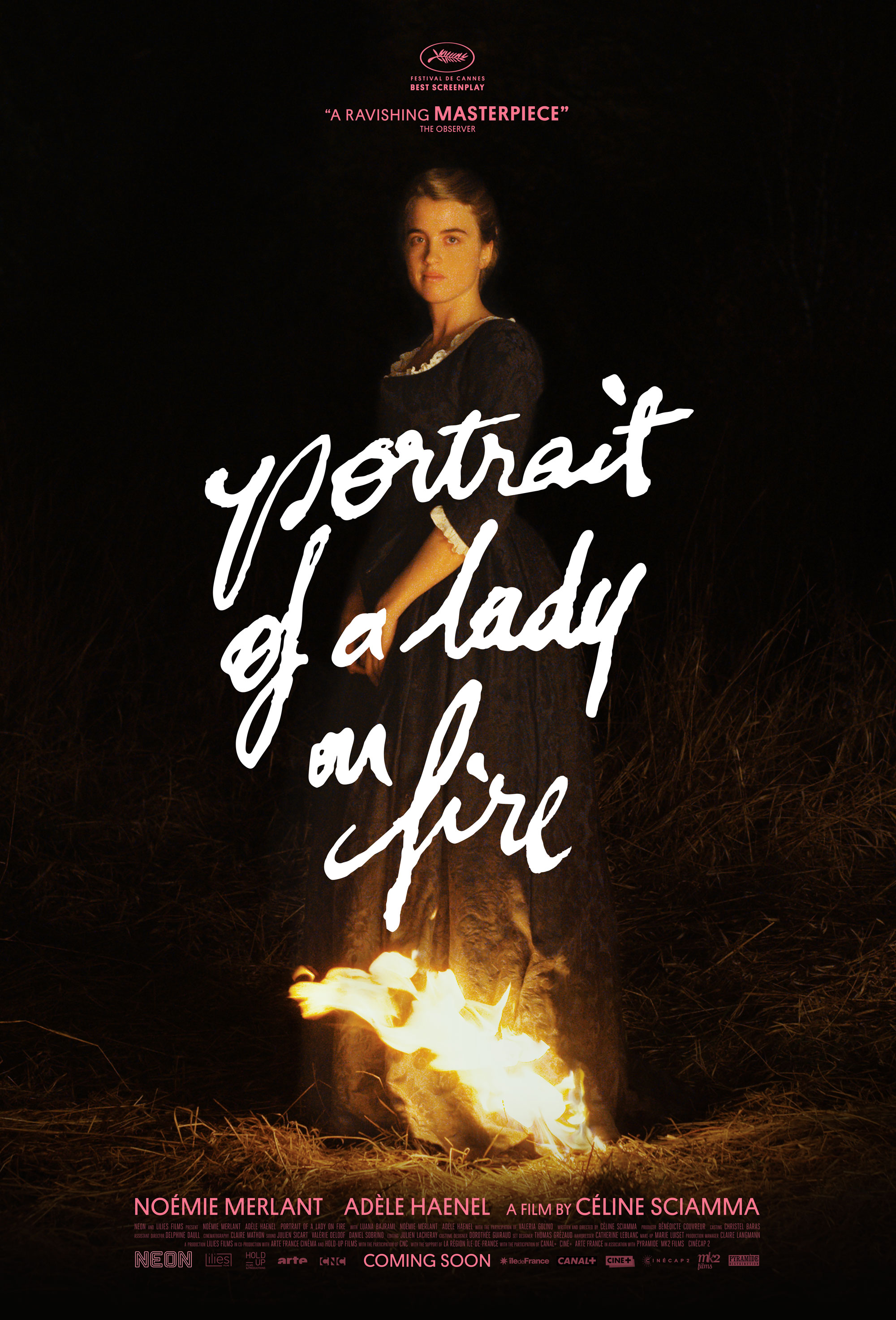Graphic image of the Portrait of a Lady on Fire poster