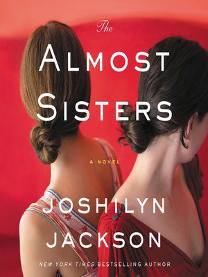 Two women on a red background cover of the book The Almost Sisters