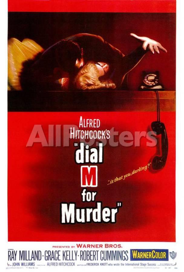 Graphic image of the poster for Dial M for Murder