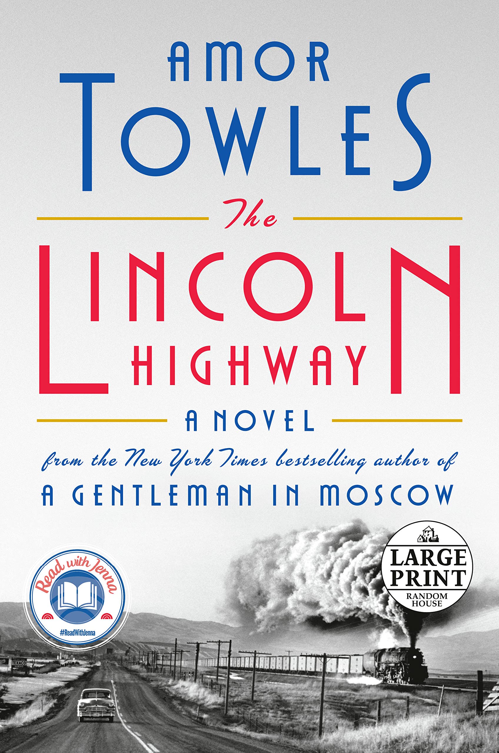 Graphic image of the cover of The Lincoln Highway