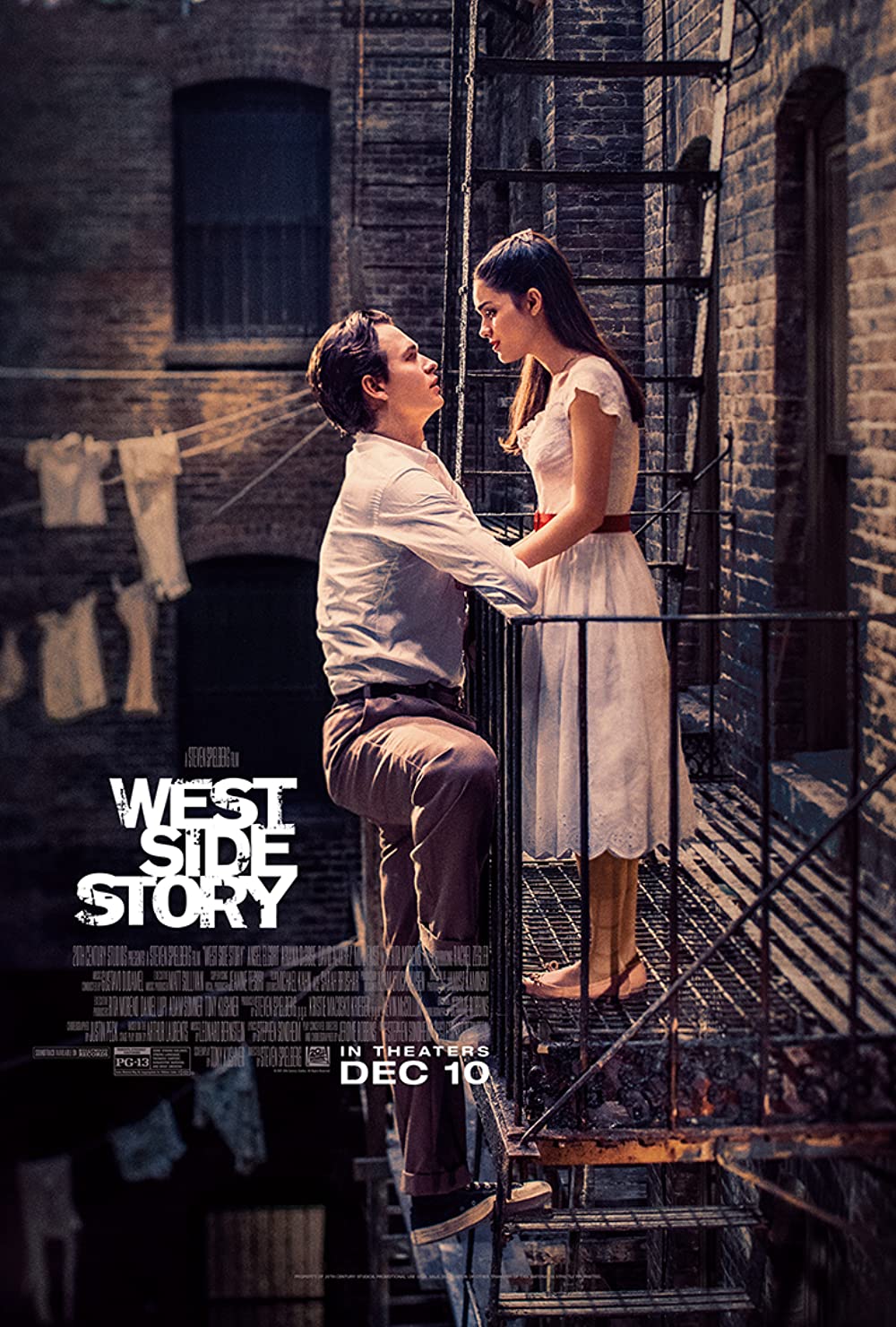 Graphic image of the poster for the 2021 film West Side Story