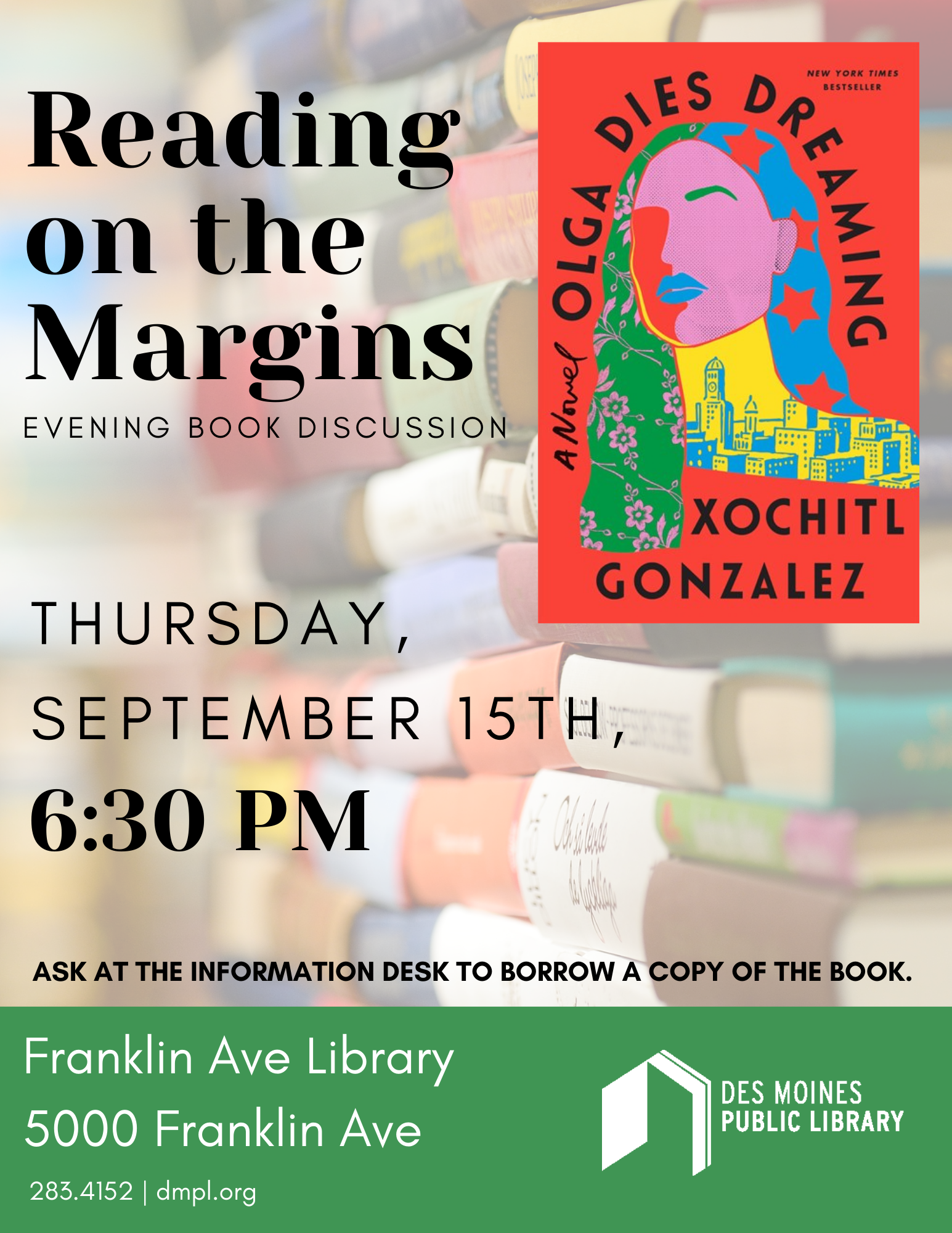 An image of the promotional poster for Reading on the Margins.