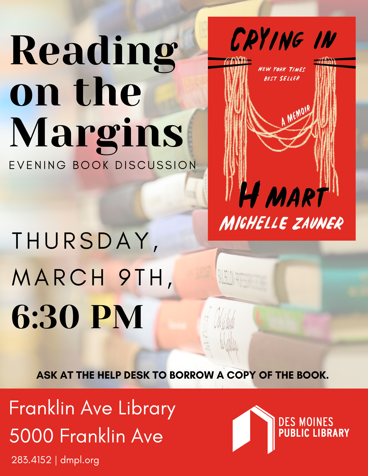 An image of the promotional poster for Reading on the Margins.
