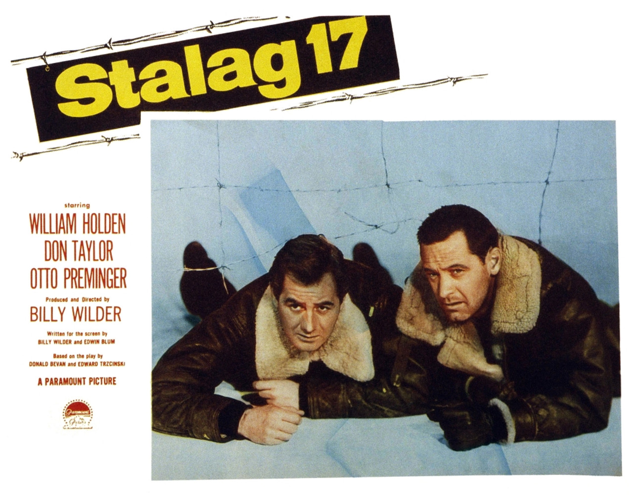 Graphic image of the movie poster for Stalag 17