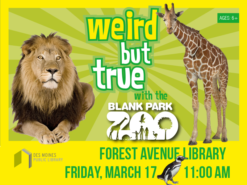 Weird But True with the Blank Park Zoo