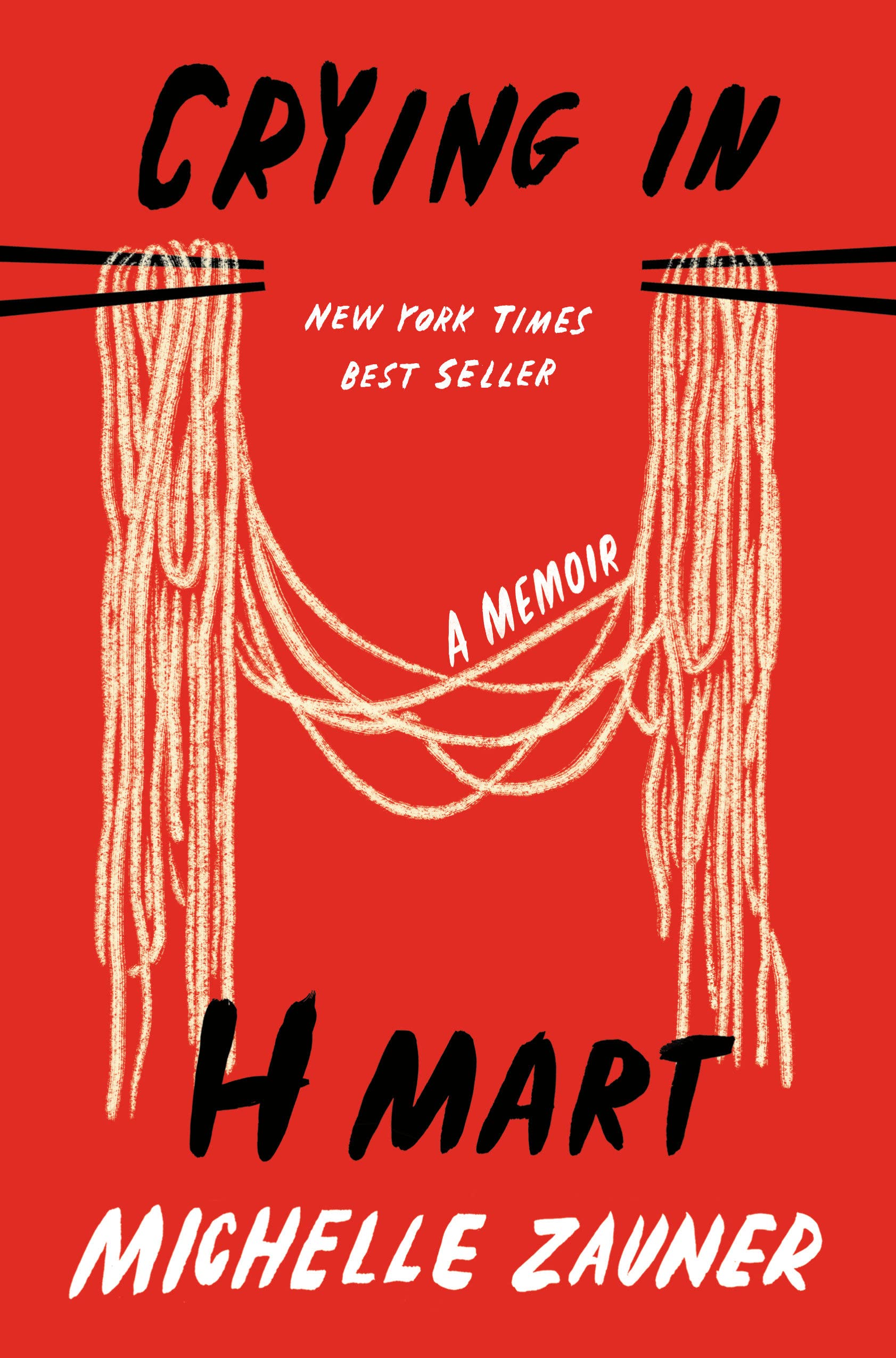 Graphic image of the book cover of Crying in H Mart