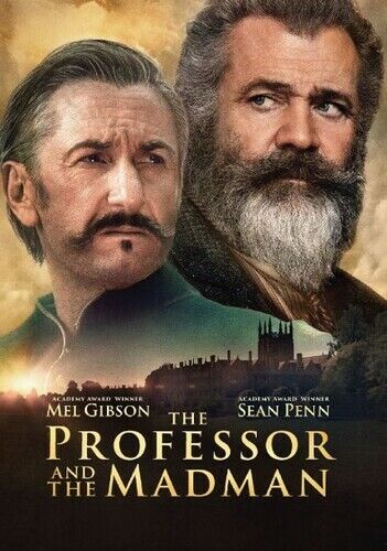 Graphic image of the poster for The Professor and the Madman