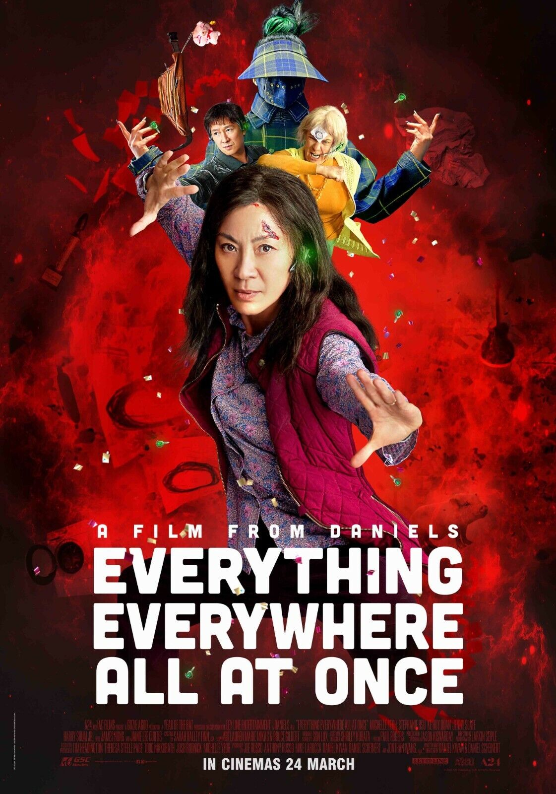 Graphic image of the poster for Everything Everywhere All at Once