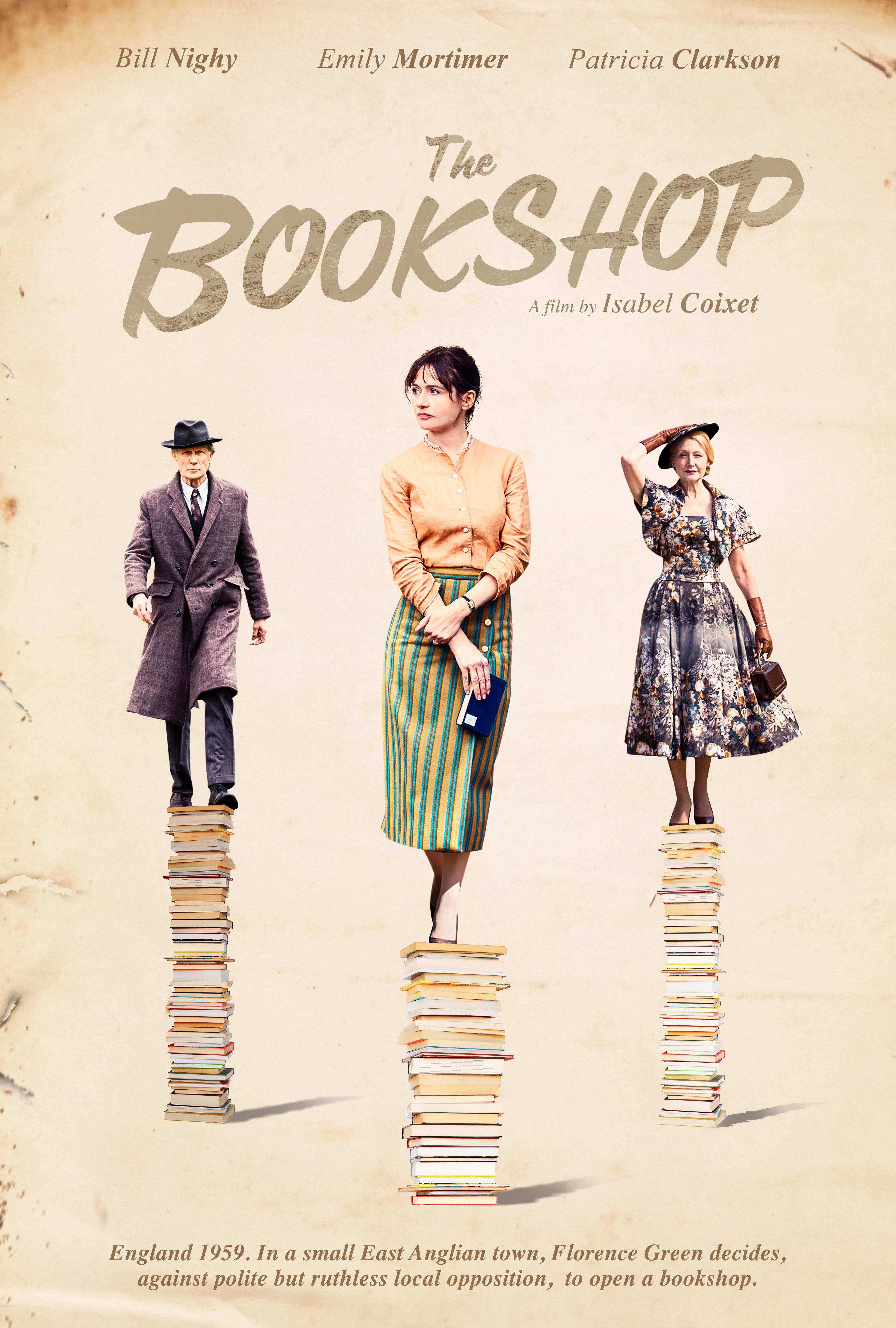 Graphic image of the poster for The Bookshop