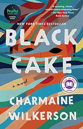 Colorful Book Cover for Black Cake by Charmaine Wilkerson