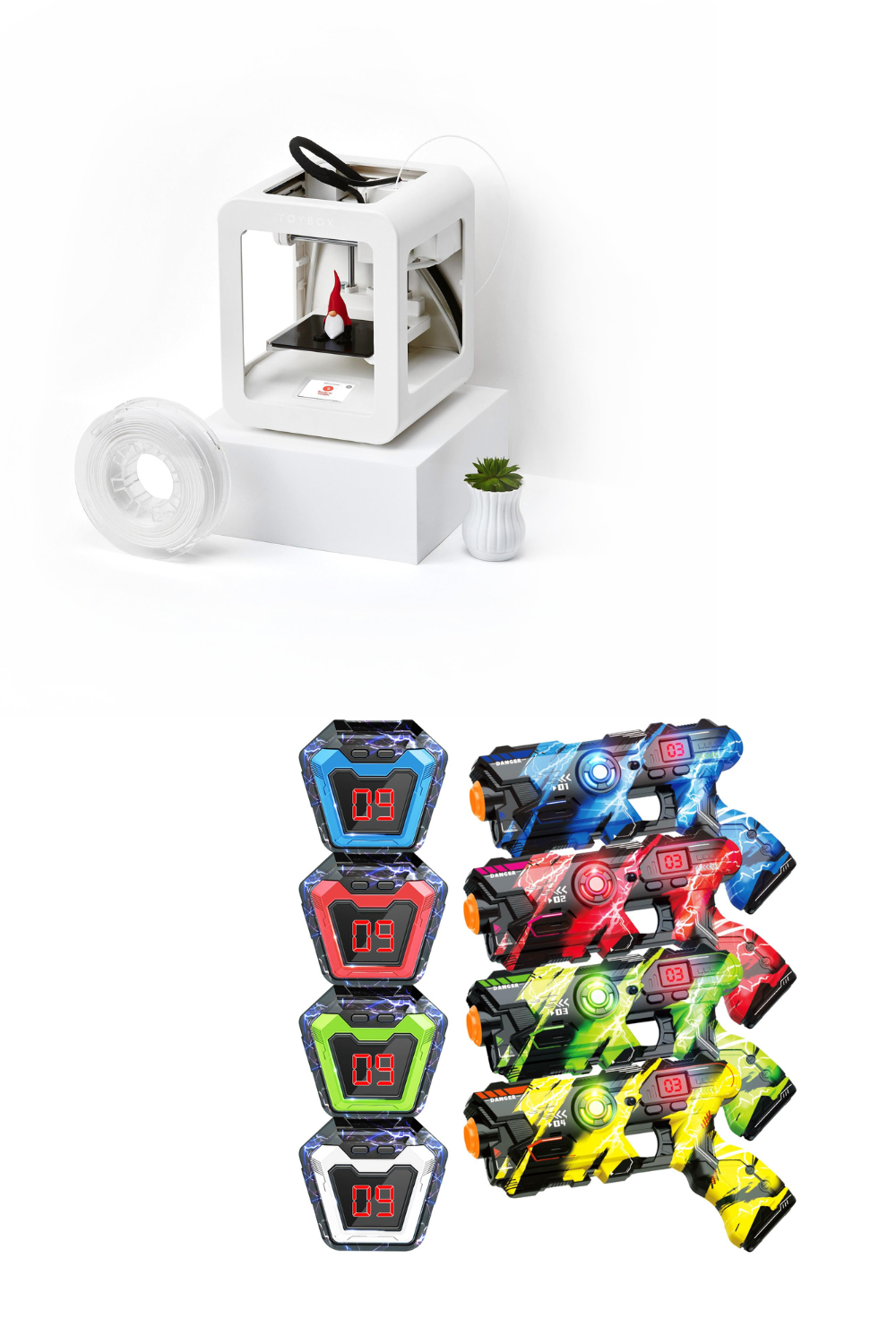 Toybox 3D Printer and Laser Tag Set