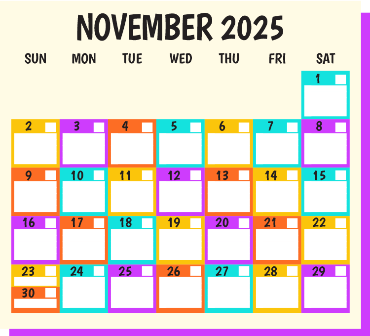 November 2025 Calendar