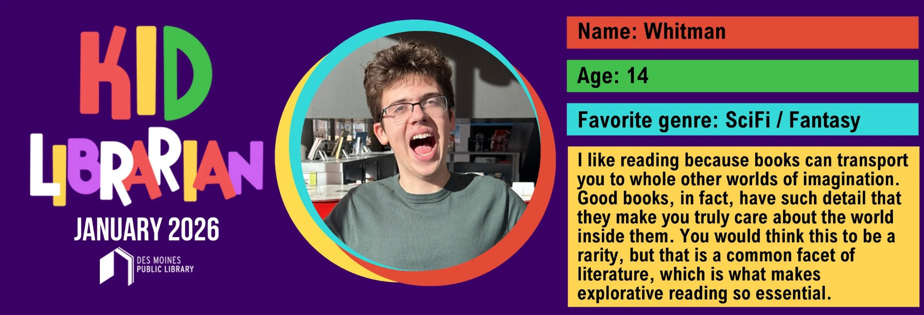 Whitman Kid Librarian