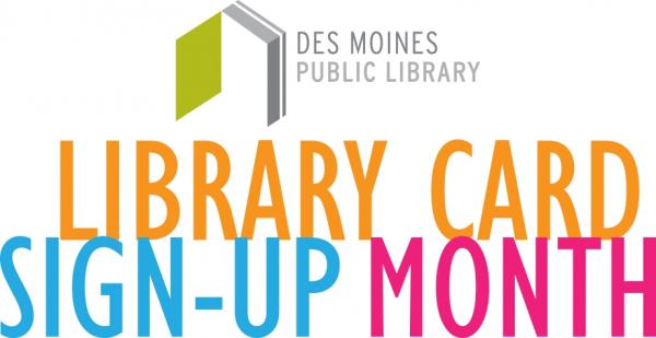 Library Card Sign-Up Month Graphic