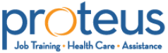 Proteus Job Training Health Care Assistance Logo