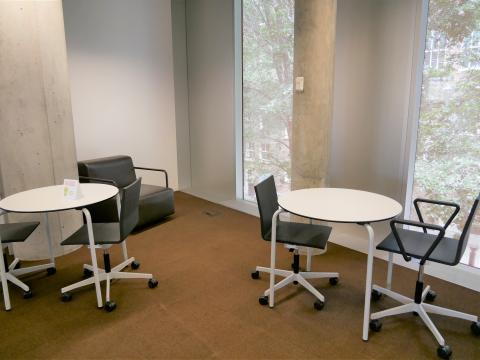 Central Study Room 4 with two round tables