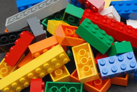 Photo of colorful LEGO bricks
