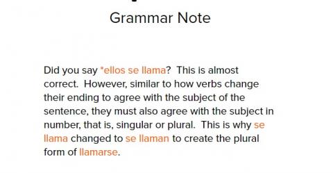 Grammar Note