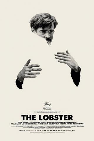 Graphic image of the poster for The Lobster