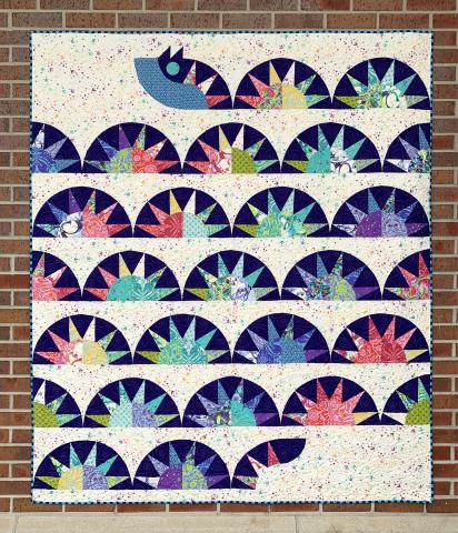 colorful quilt by Toni Corbett