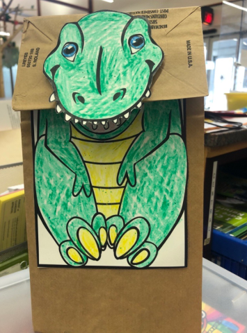 Dinosaur Paper Bag Puppet