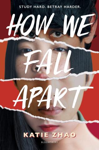 Shown is the book cover for the novel How We Fall Apart by Katie Zhao.