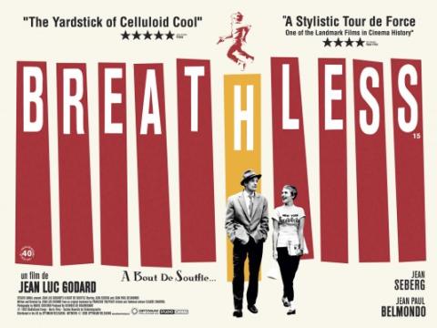 Graphic image of the poster for Breathless