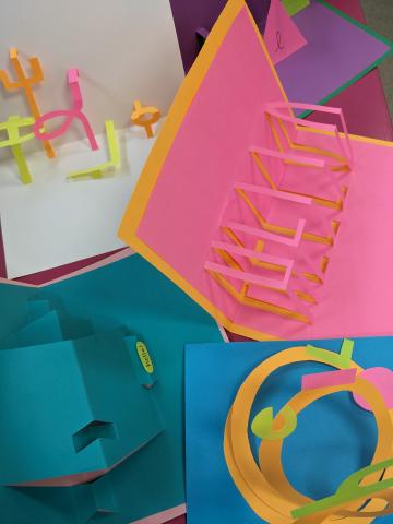 several cards stacked together