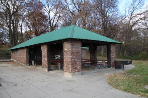 Open Shelter at Grandview Park in Des Moines, Iowa