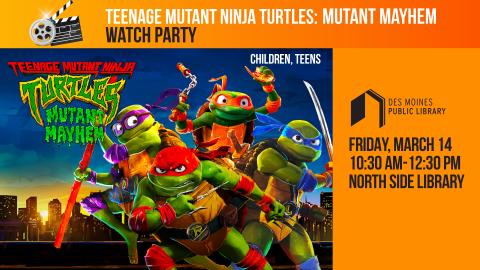Image of Teenage Mutant Ninja Turtles with program date and time