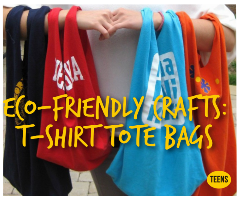 human holding bags made out of tshirts