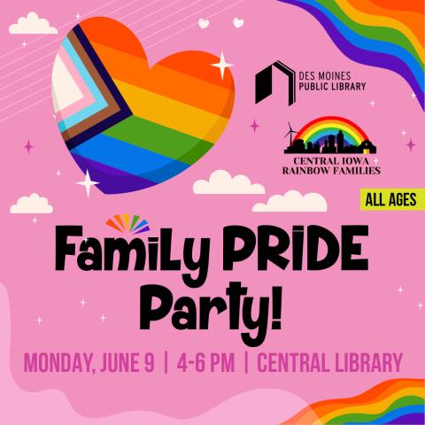 family pride party graphic