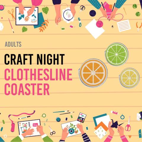 Craft Night: Clothesline Coaster