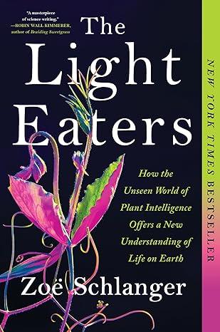 Book cover for Light Eaters with a pink flower