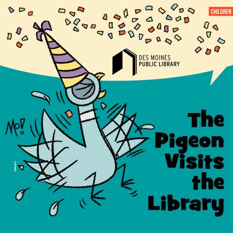 Image of the pigeon with info about the event