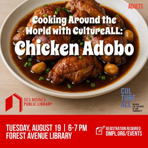Cooking Around the World: Chicken Adobo at Forest Avenue Library