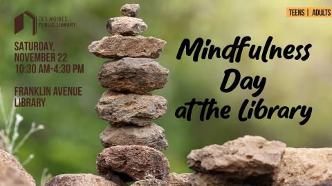Mindfulness Day at the Library graphic