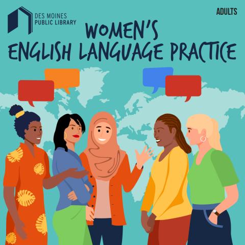 A group of diverse women in colorful clothing engaging in conversation.