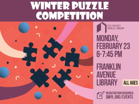 A promotional poster for the Winter Puzzle Competition