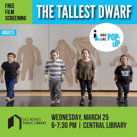 The-Tallest-Dwarf_Signature-Image Credit: Courtesy of In Proportion LLC Caption: Participants in the "How We Look" creative workshop walk away from their body tracings on the wall