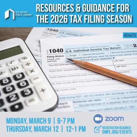 Tax documents with a pencil and calculator.