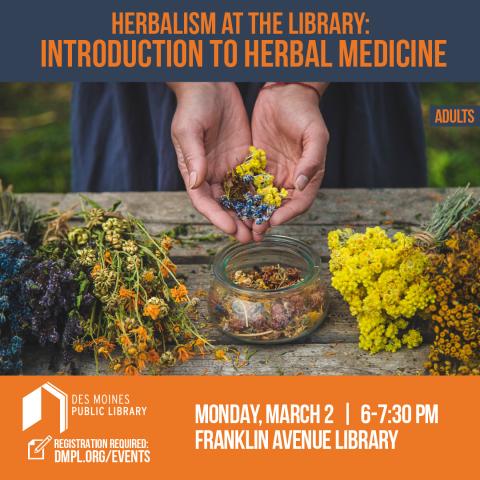 Herbalism at the Library graphic