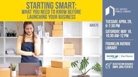 Starting Smart: What You Need to Know Before Launching Your Business program poster