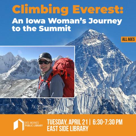 Mt Everest and female climber