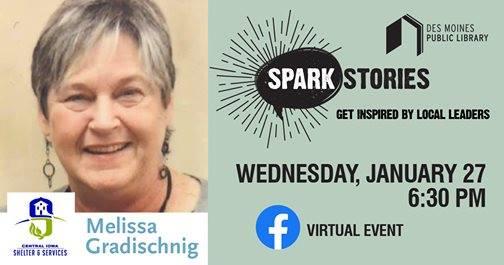 Melissa Gradischnig event flyer