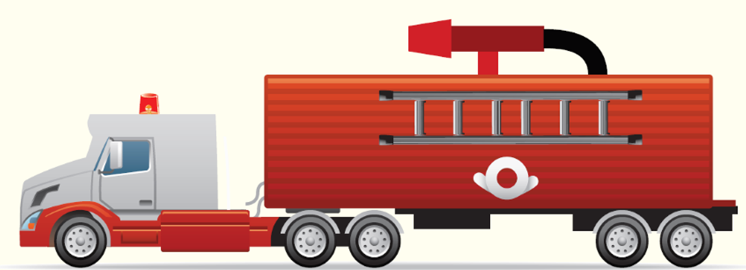 picture of illustrated fire truck