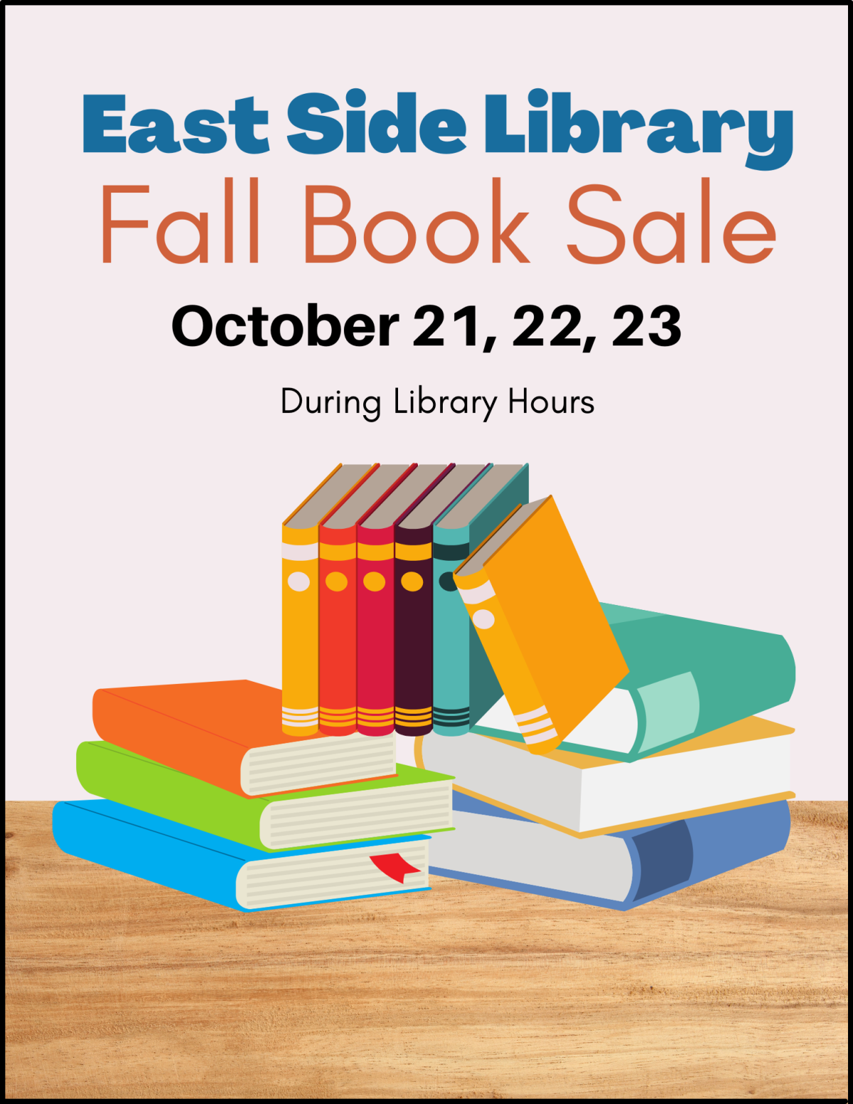 Image of stacked colorful books 