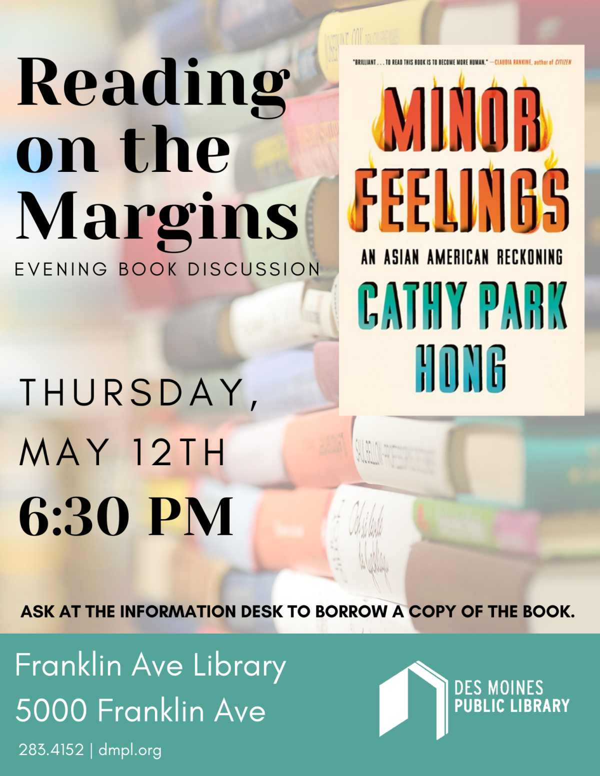 An image of the promotional poster for Reading on the Margins.